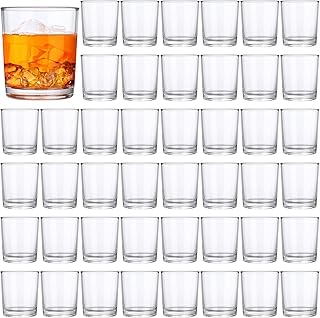 Gerrii Clear Plastic Acrylic Glasses, 48 Pcs, 8 oz, Classic