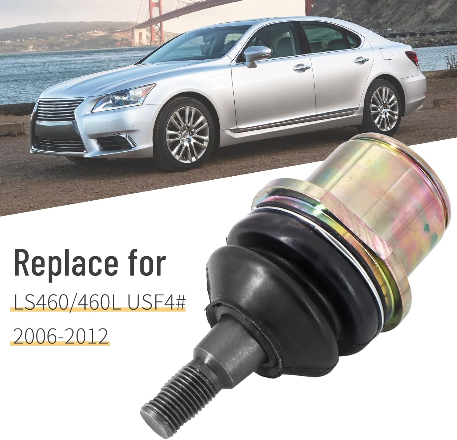 KIPA Ball Joint For LEXUS LS460 LS460L, Replace OEM Part Number 43201-59045, 43202-59075