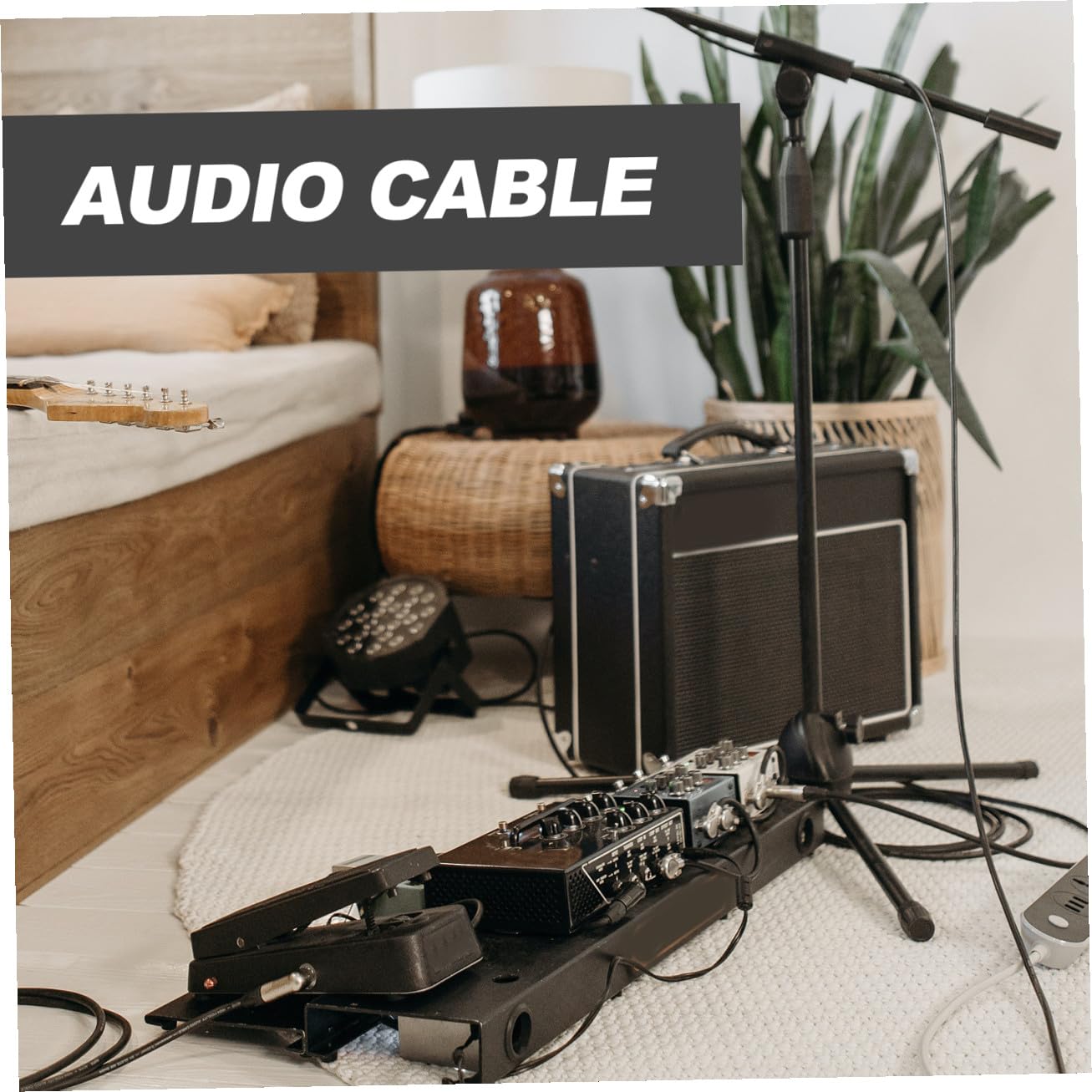 Gatuida 50pezzi Cavo Audio Mono Femmina Fili Nudi Per Riparazione Cuffie e Microfoni Compatibile Con Dispositivi Musicali e Giocattoli Nero
