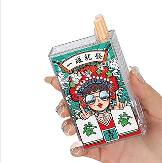 Transparent Cigarette Case with Lighter, USB Rechargeable, Flameless, Windproof, Moistureproof, 2 in 1 Portable Lighter, Holds 20 Cigarettes, Gift for Friends Father Colleagues (Color: 5) (Color : E