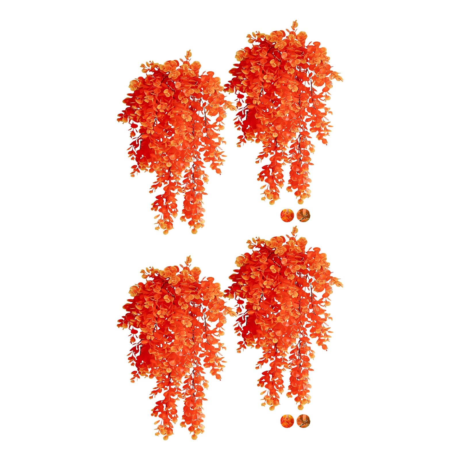 Woedpez Weather Proof Eucalyptuses Vine Length Customizable Foliages Autumn Themed Faux Plant for Interior Exteriors Use Artificial Eucalyptuses Vine