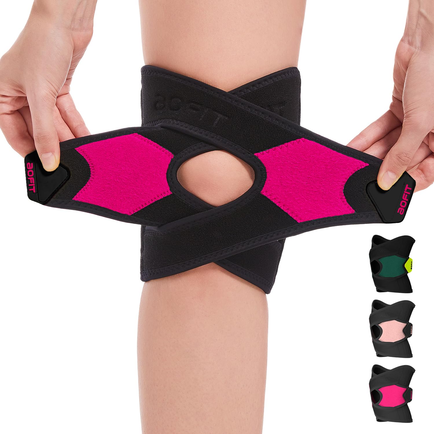 Photo 1 of **DIRTY (HAIR)/ HEAVILY USED*** aoFIT Guard X Wrap Around Knee Brace with Stabilizers, Adjustable Compression Support for Knee Pain, Arthritis & Meniscus Tear, Breathable Design for Injury Recovery, Workout, Sports 5XL