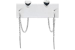 Twinkling Sparkles That Adorn Your Ears: Two Piercing Earrings Set