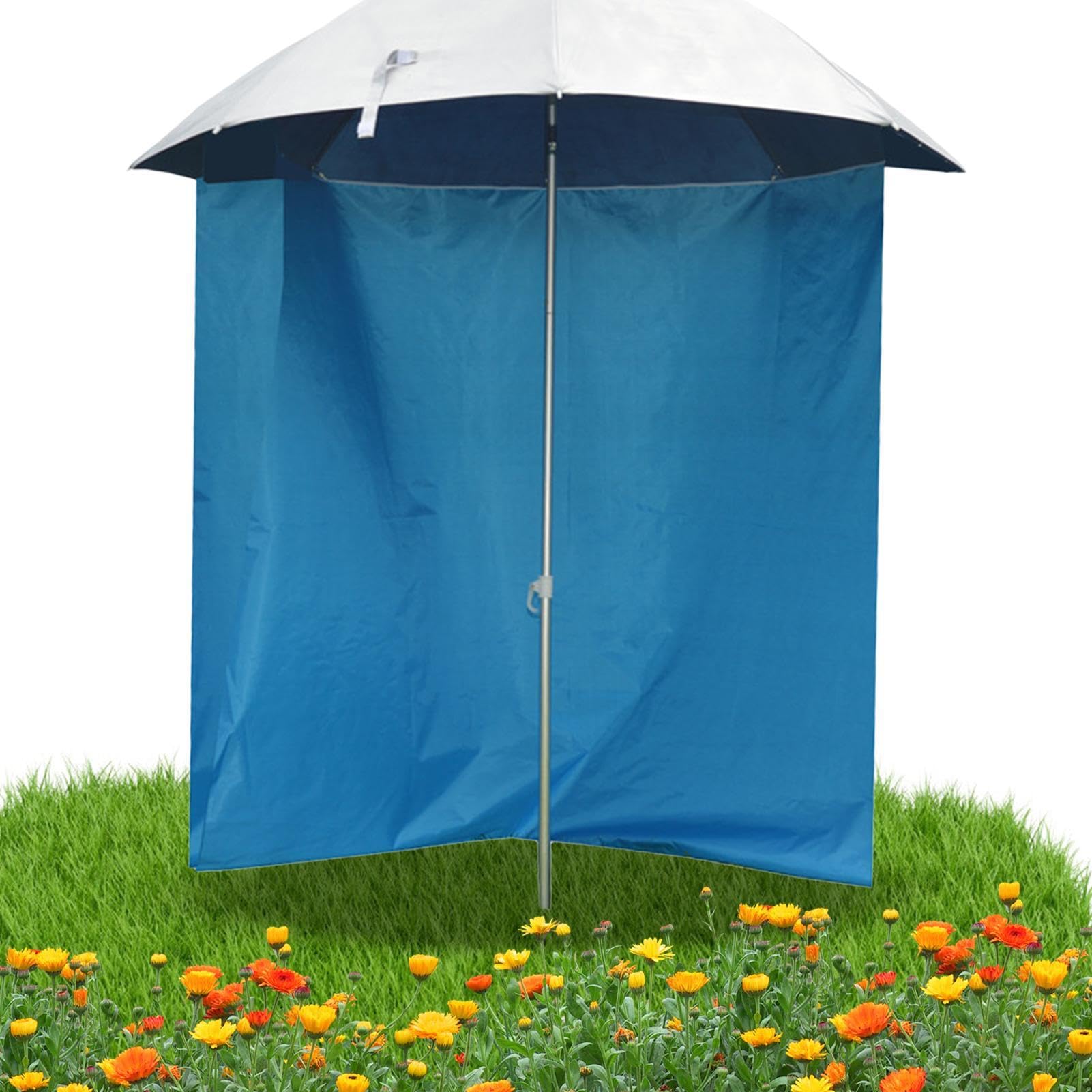 Panno per ombrellone da spiaggia, Panno per ombrellone portatile | Tenda da esterno con ombrellone - Design a mezza circonferenza, tessuto impermeabile per protezione dal sole e dalla pioggia