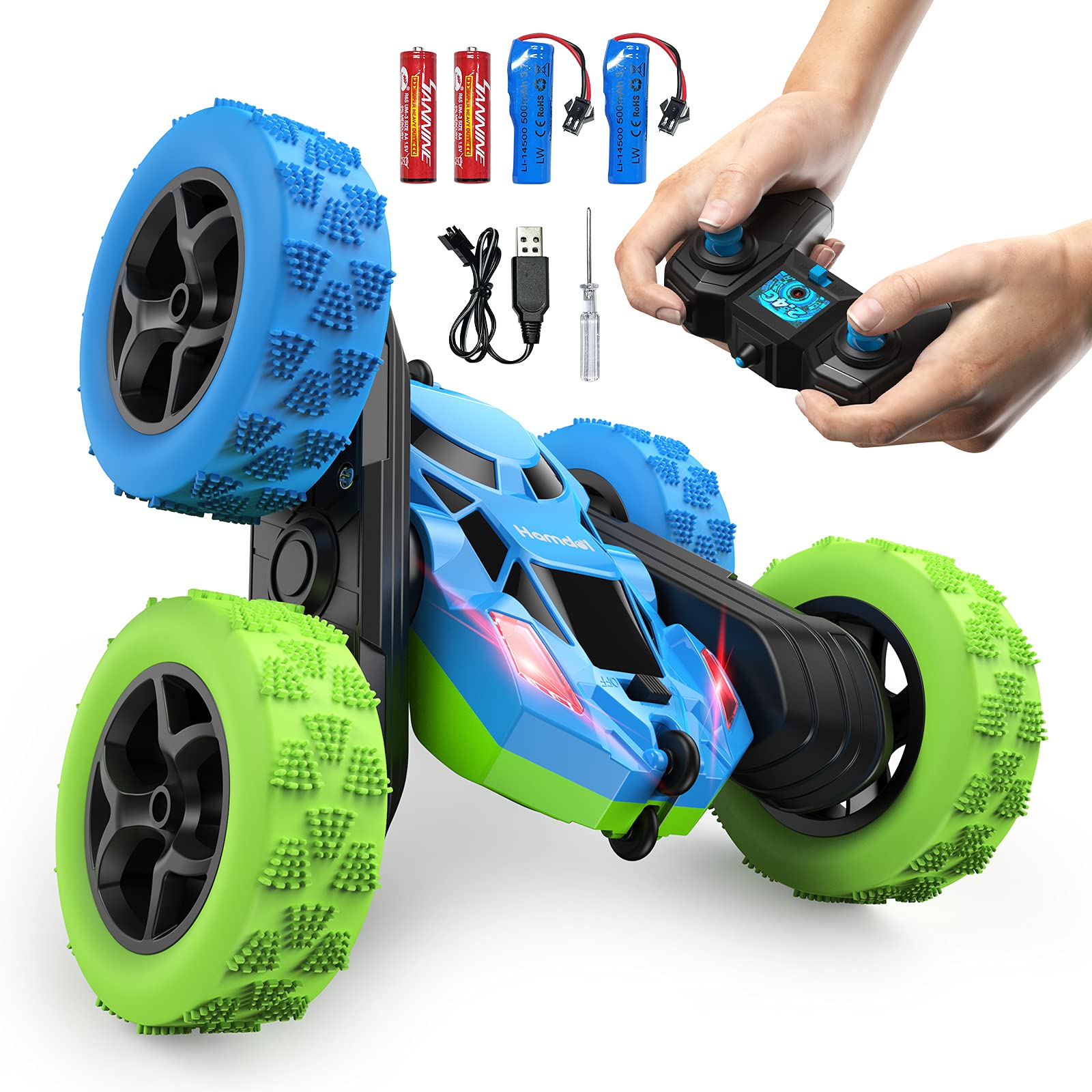 Buy Remote Control Car, RC Cars Stunt Car Toy, Hamdol 360° DoubleSide