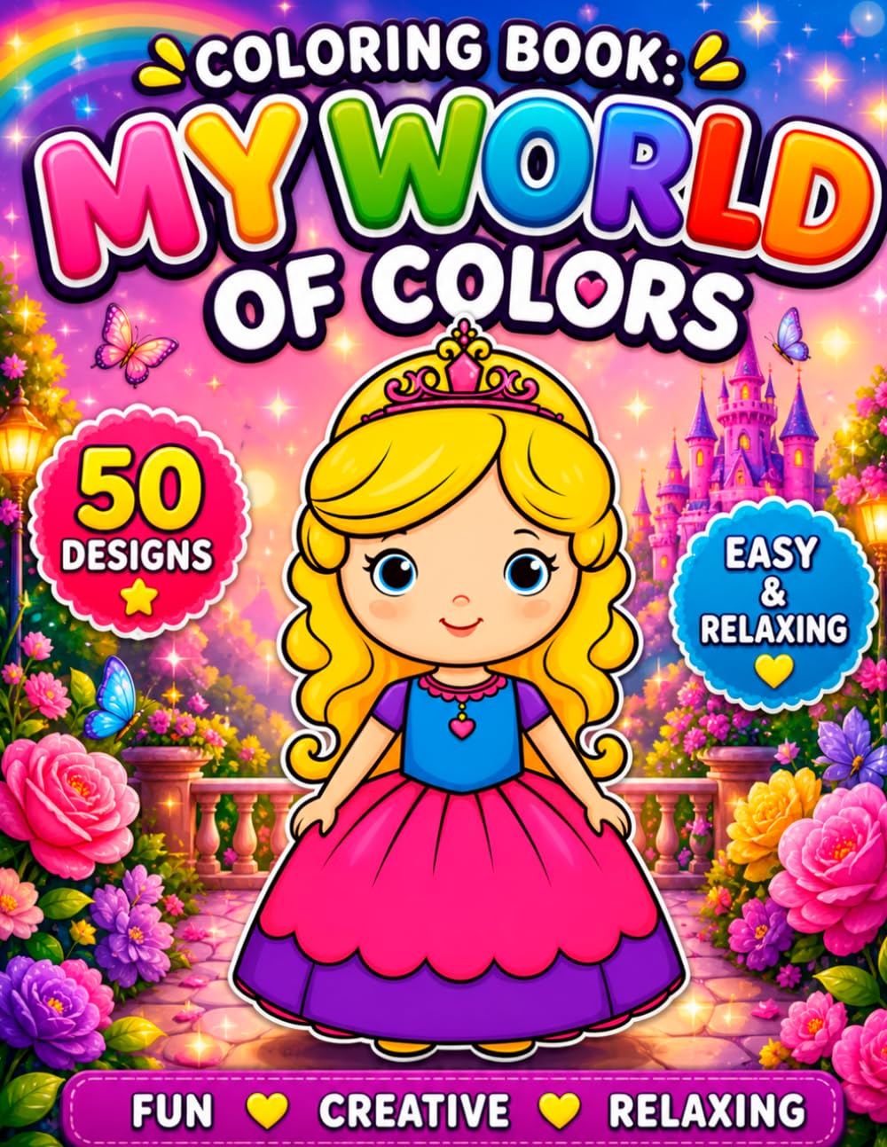 Coloring book: My world of colors
