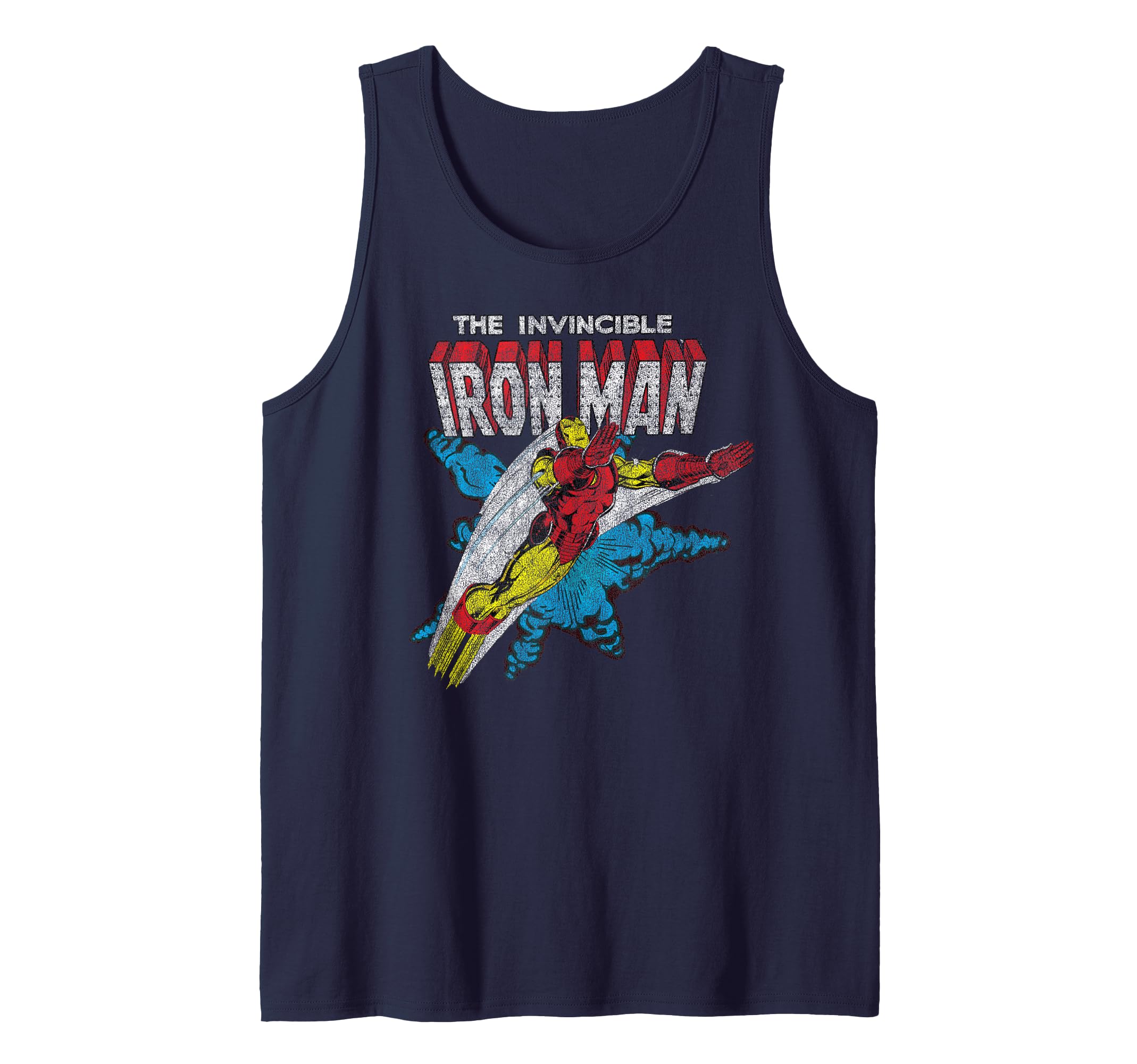 Marvel The Invincible Iron Man Tank Top avec imprimé vintage rétro classique - 2