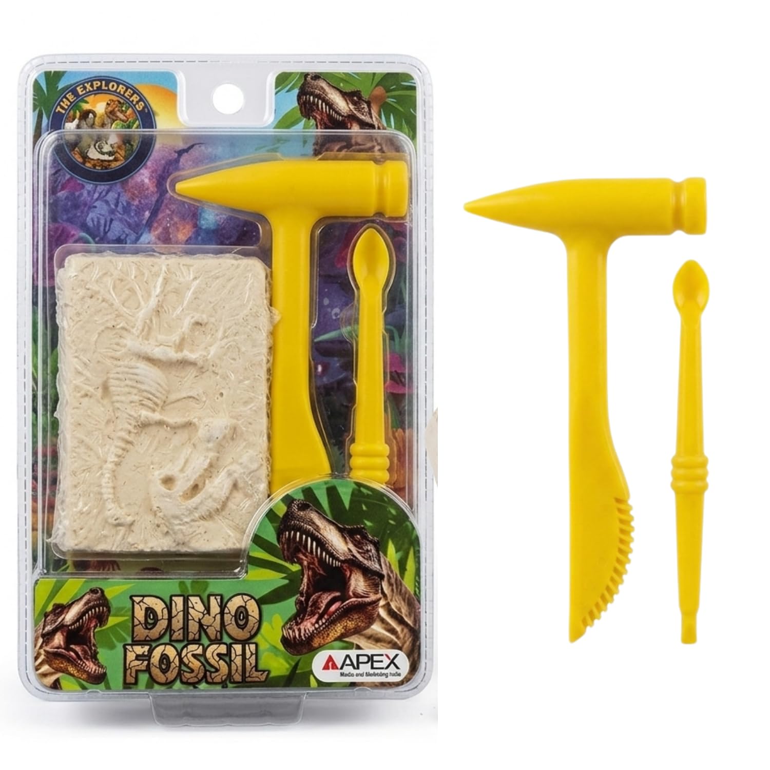 APEX Dino Fossil Excavation Kit for Kids | Dinosaur Fossil Digging Toy with Excavation Tools | Educational STEM Learning Paleontology Set for Boys & Girls | DIY Dino Dig Adventure Game-image-18