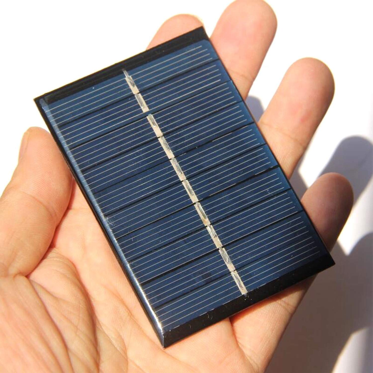0.5W 5V Mini Pannello Solare Policristallino Silicone Piccola Cella Solare FAI DA TE Impermeabile Campeggio Portatile Potenza Pannello Solare Compatibile per Giocattoli Lampada Luce Ventilatore Pompa