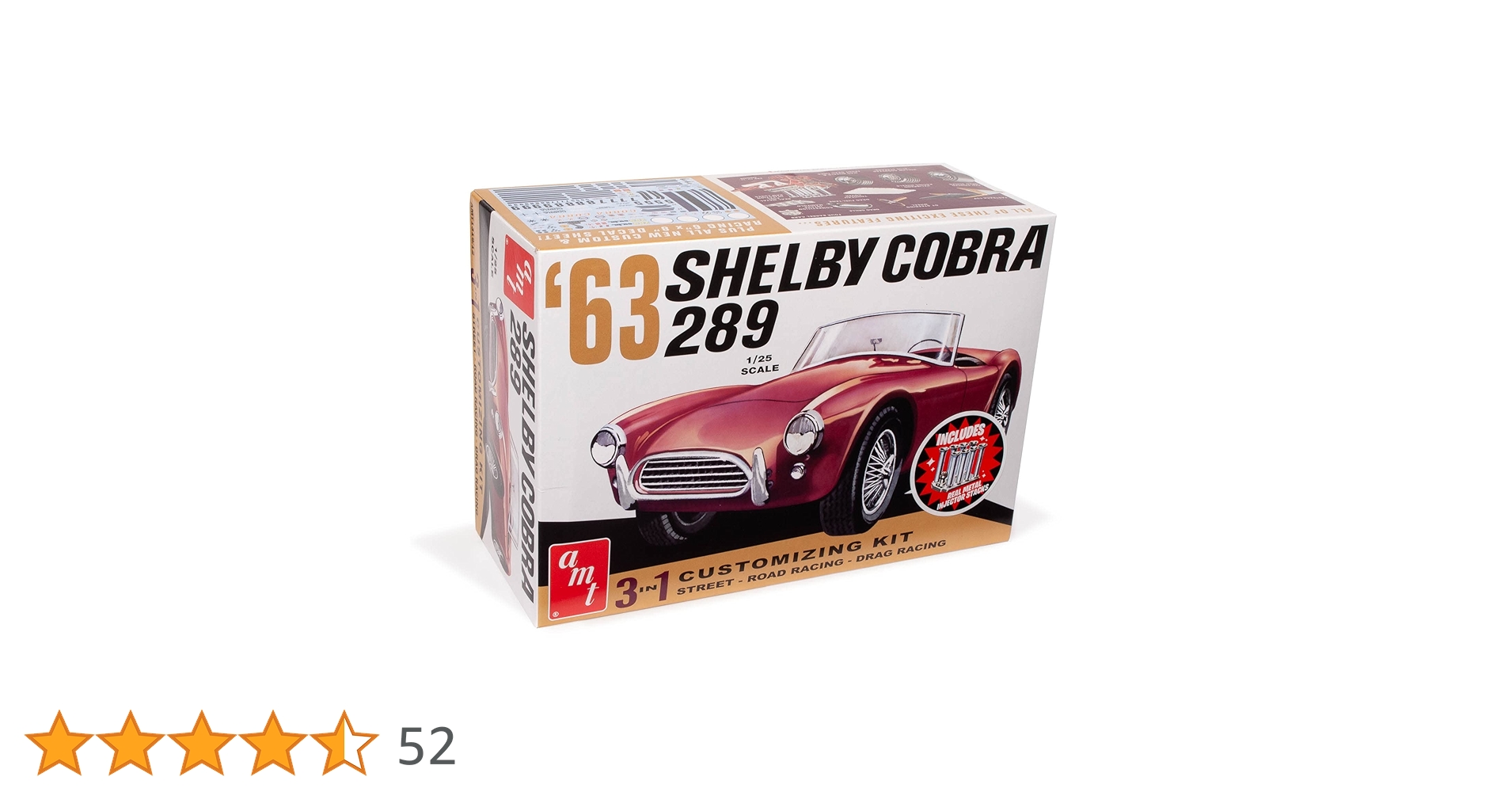 特価 MODELER'S (1/24) コブラ 289 Amazon.com: Revell 07669 '62 Shelby Cobra 289 1:25 Scale