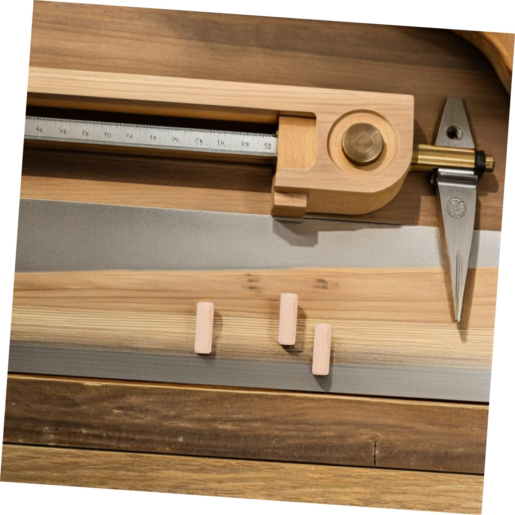 PRETYZOOM 1200 Stck. Holz Dübel für Handwerk mit Gerillter Antirutsch Oberfläche Naturbelassen Robuste Steckverbindungen für Möbelbau DIY Holzprojekte und Reparaturen
