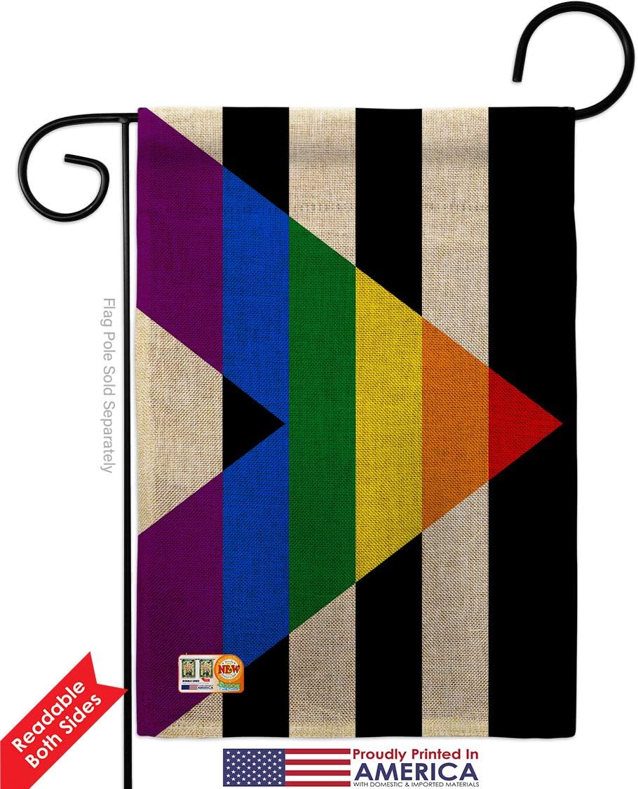 Straight Allies For Equality Burlap Garden Flag Support Pride Rainbow Love LGBT Gay Bisexual Pansexual Transgender Small Decorative Gift Yard House Banner Double-Sided Made In USA 13 X 18.5