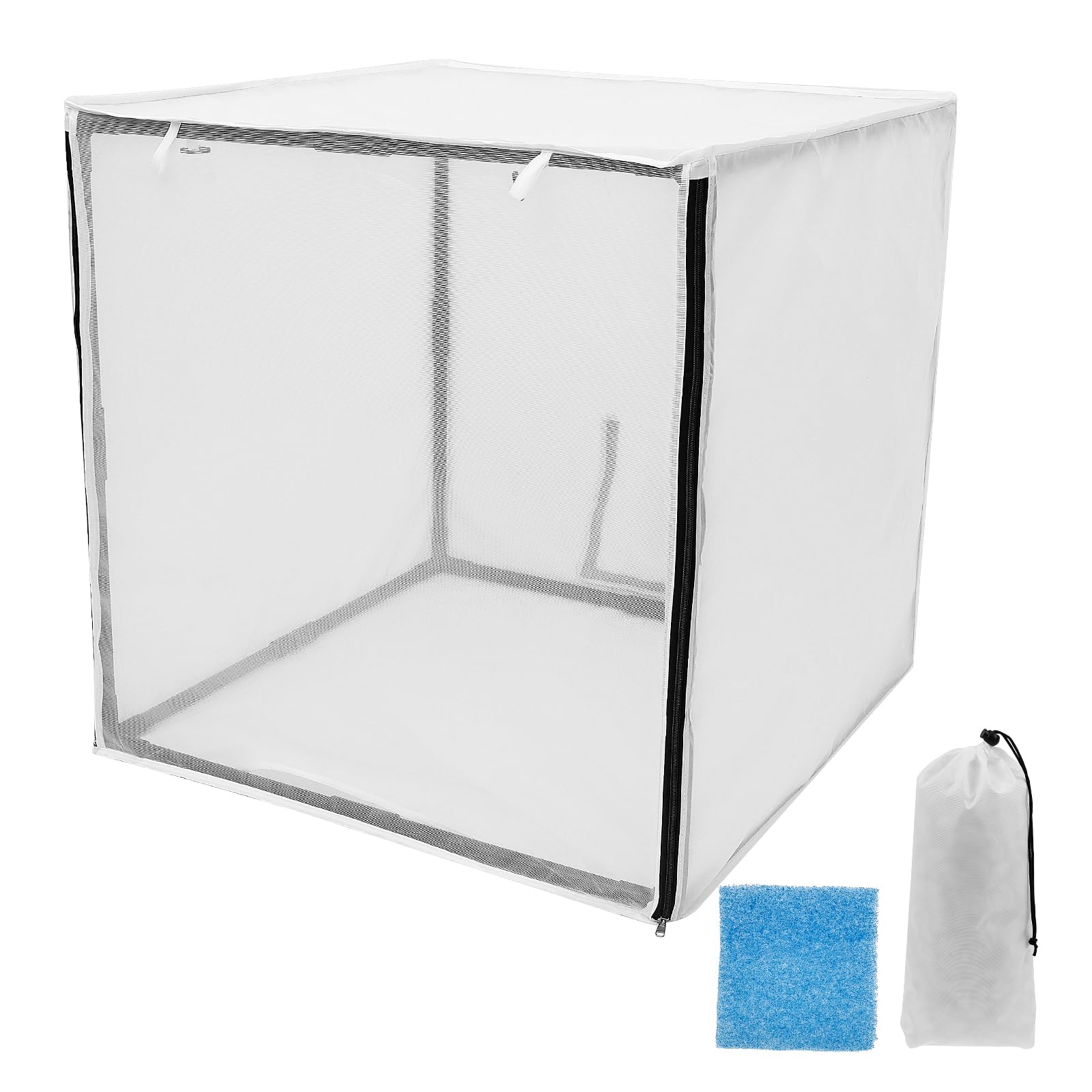 Sprühkabine Lackierkabine 75×75×75CM 420D Oxford Stoff Abnehmbare Tragbare mit Vorhang und Aufbewahrungstasche