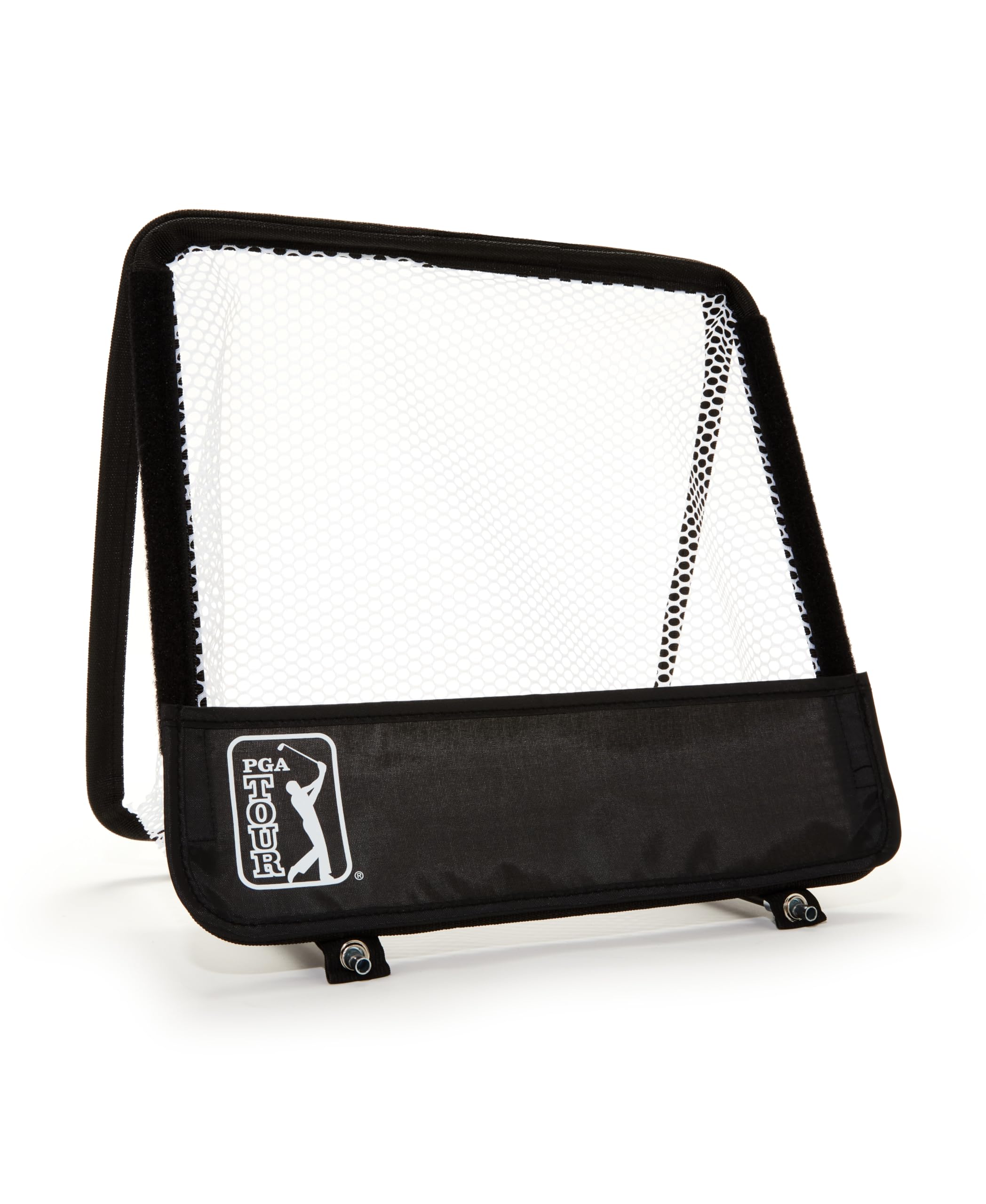 PGA TOUR Chipping Game Set, Portable Outdoor and Indoor Hitting Net, Golfing Accessories, Caviar Black, One Size