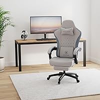 Vista 2 de GTPLAYER Silla Gaming, Silla de Oficina para Computadora con Cojín de Resorte de Bolsillo, Reposabrazos de Conexión y Reposapiés, Silla Ergonómica