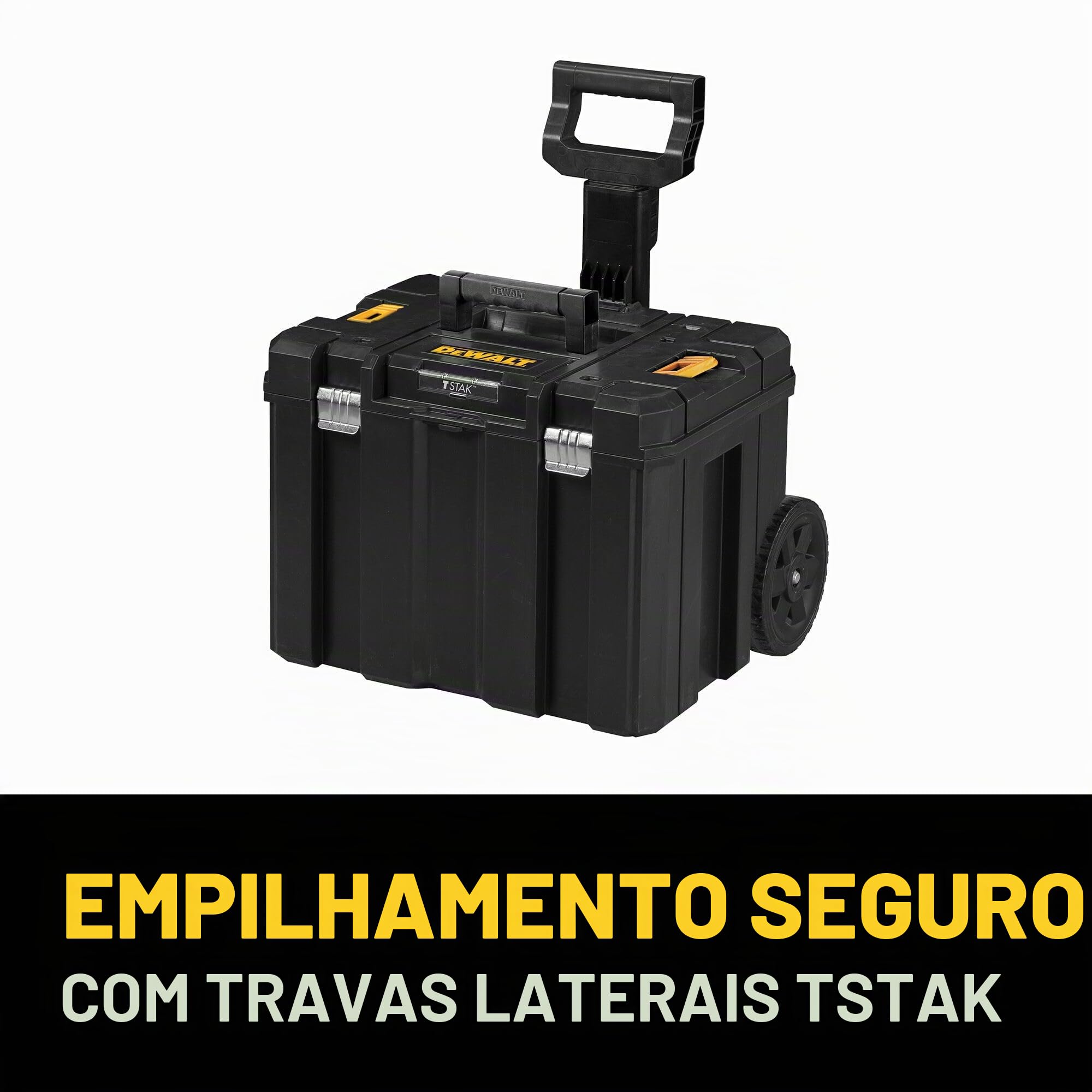 vakt. タリスマン DEWALT Caixa de ferramentas com rodas, TSTAK, caixa profunda com