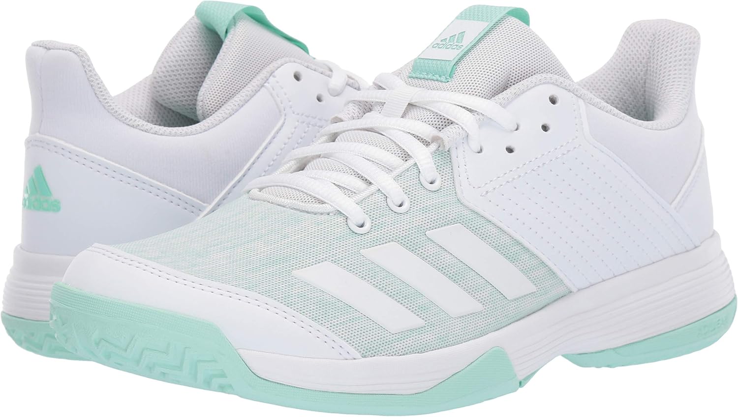 adidas Originals Women's Gymnastics Shoe 6 White/White/Clear Mint