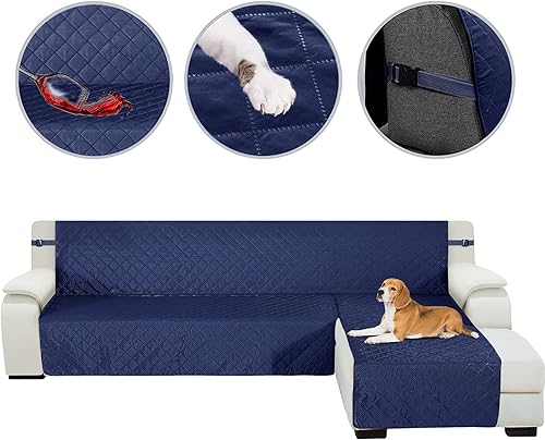 Miniatura 1 de HDCAXKJ Fundas de sofá modular para perros, 3 piezas resistentes al agua, en forma de L, juego de fundas modulares aptas para mascotas, protector de