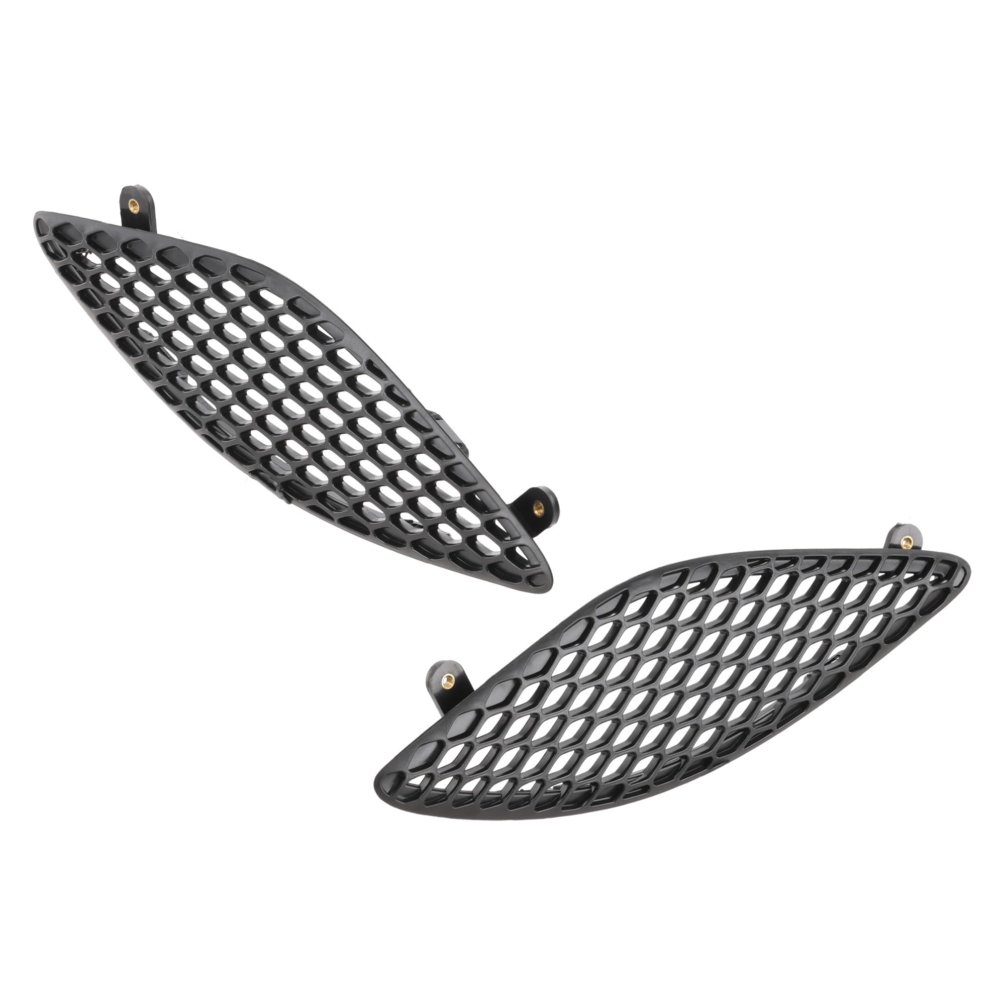 Right and Left Hood Scoop Textured Black Performance Style Compatible with 2015-2020 Dodge Charger