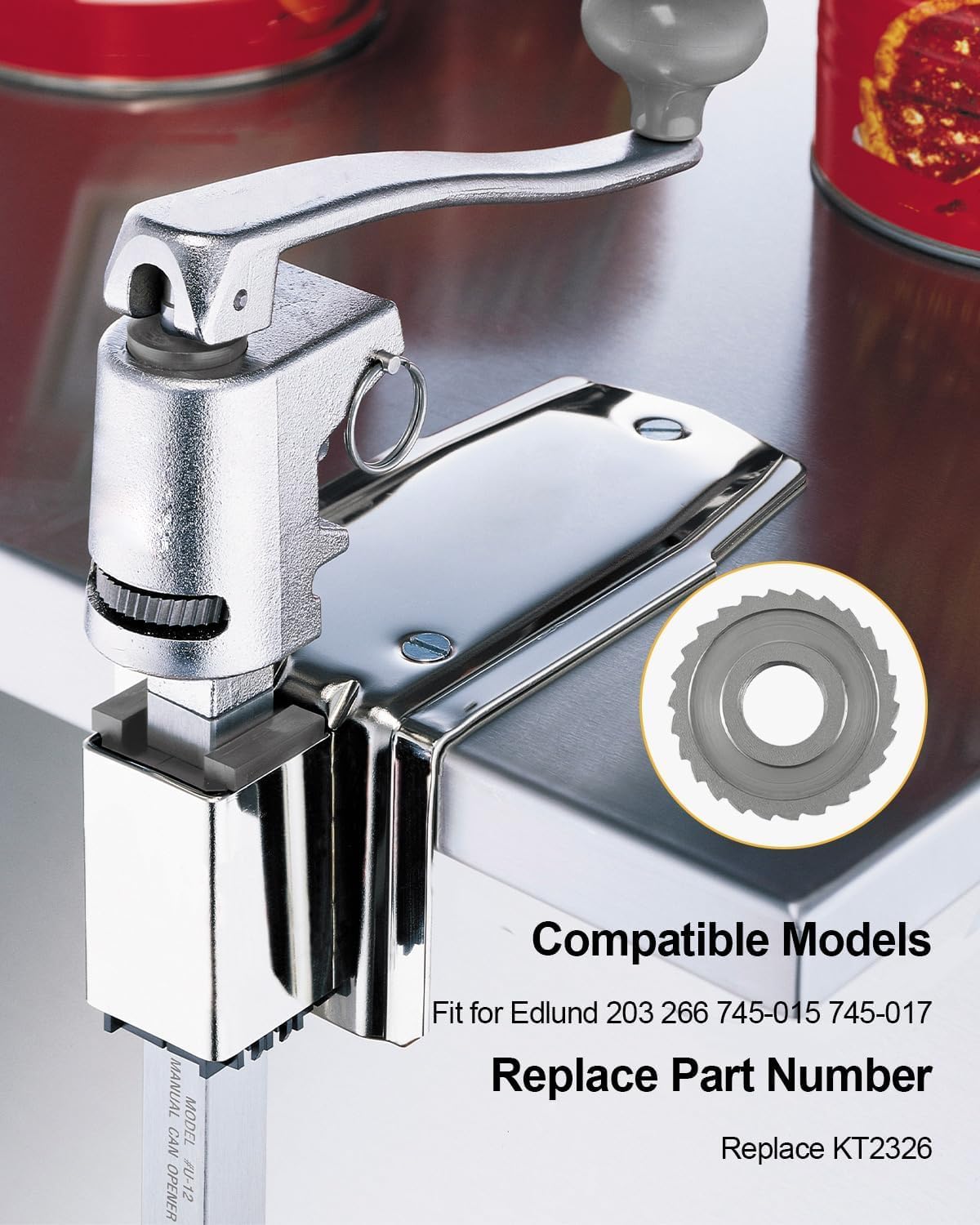 KT2326 Knife Gear Kits Fit for 203 266 745-015 745-017 Electric Can Openers