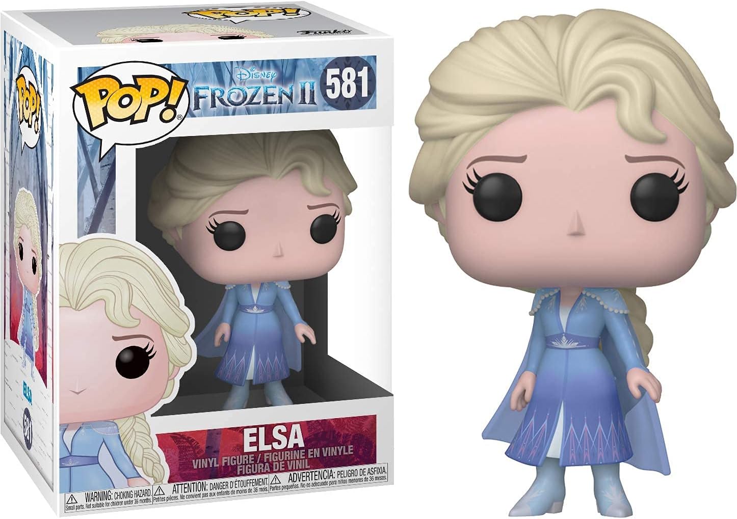 POP Disney: Frozen 2 - Elsa Funko Pop Vinyl Figure (Bundled with Compatible Pop Box Protector Case), Multicolored, 3.75 inches