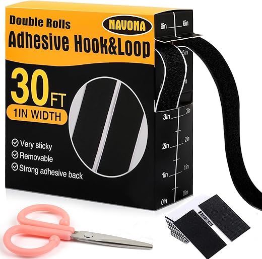 Navona 30Ft x 1 Inch Hook and Loop…