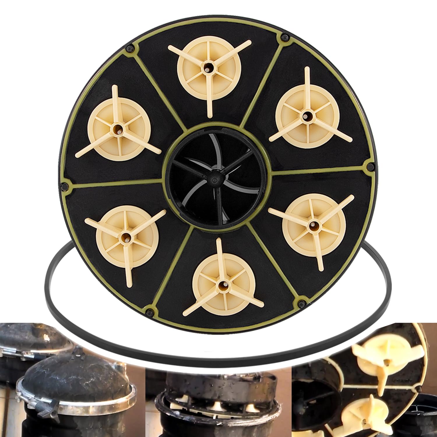 Photo 1 of 6 Port Module Kit 004-302-4408-00 Replace for Paramount 6-Port Water Valve Module 004302440800, with Valve Shell O-Ring 005-302-0100-00, Compatible with PCC2000 System