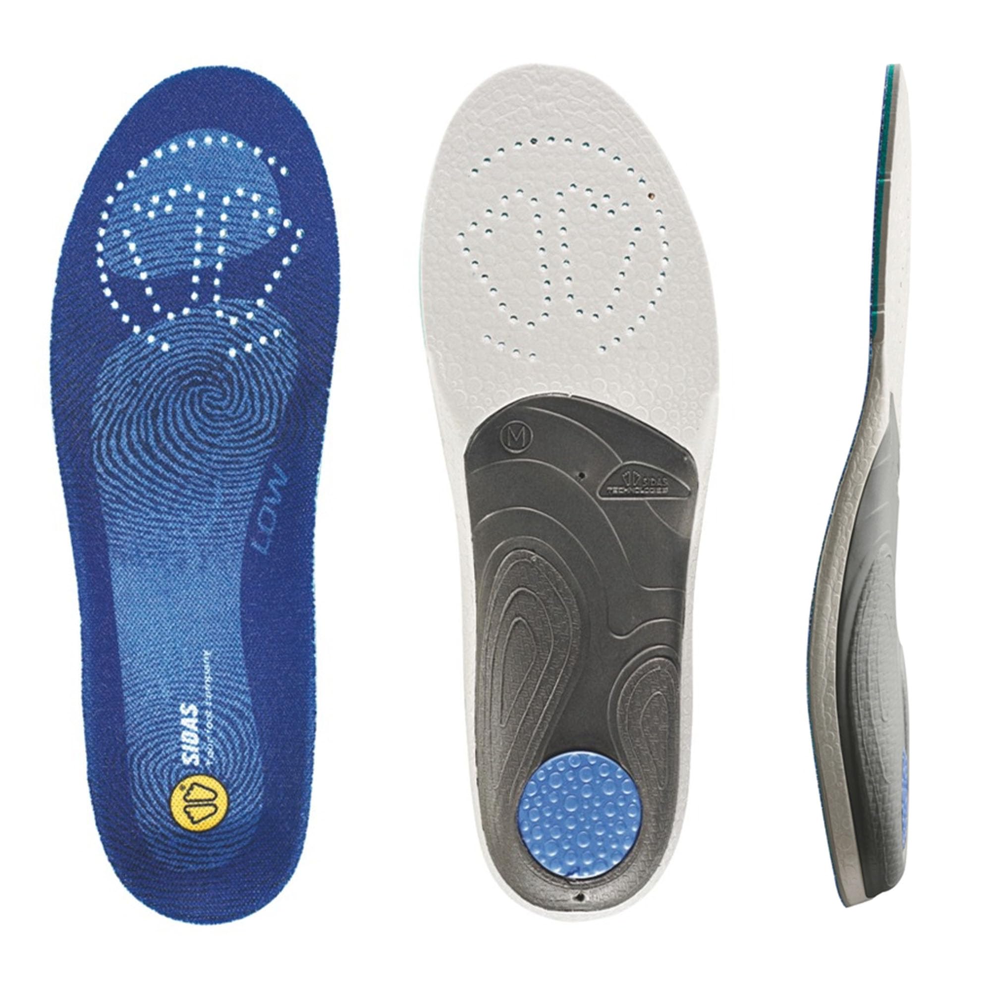 Sidas 3Feet Low, Plantillas para arco bajo, Plantillas para calzado de diario y de trabajo, Confort duradero, Antibacterianas y transpirables, Plantillas para calzado de hombre y mujer