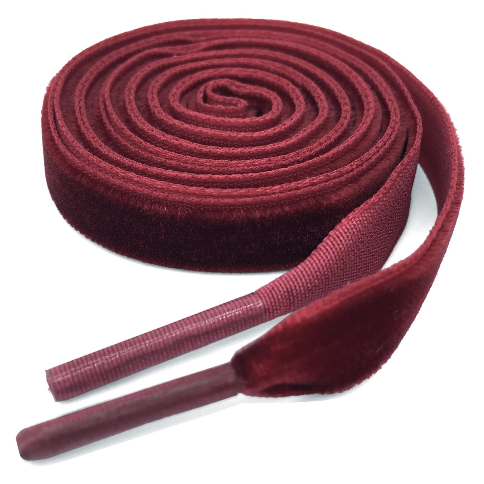 YJRVFINE Flat Velvet Shoe Laces: 1 Pair Single Sided Velour Shoelaces for Sneaker