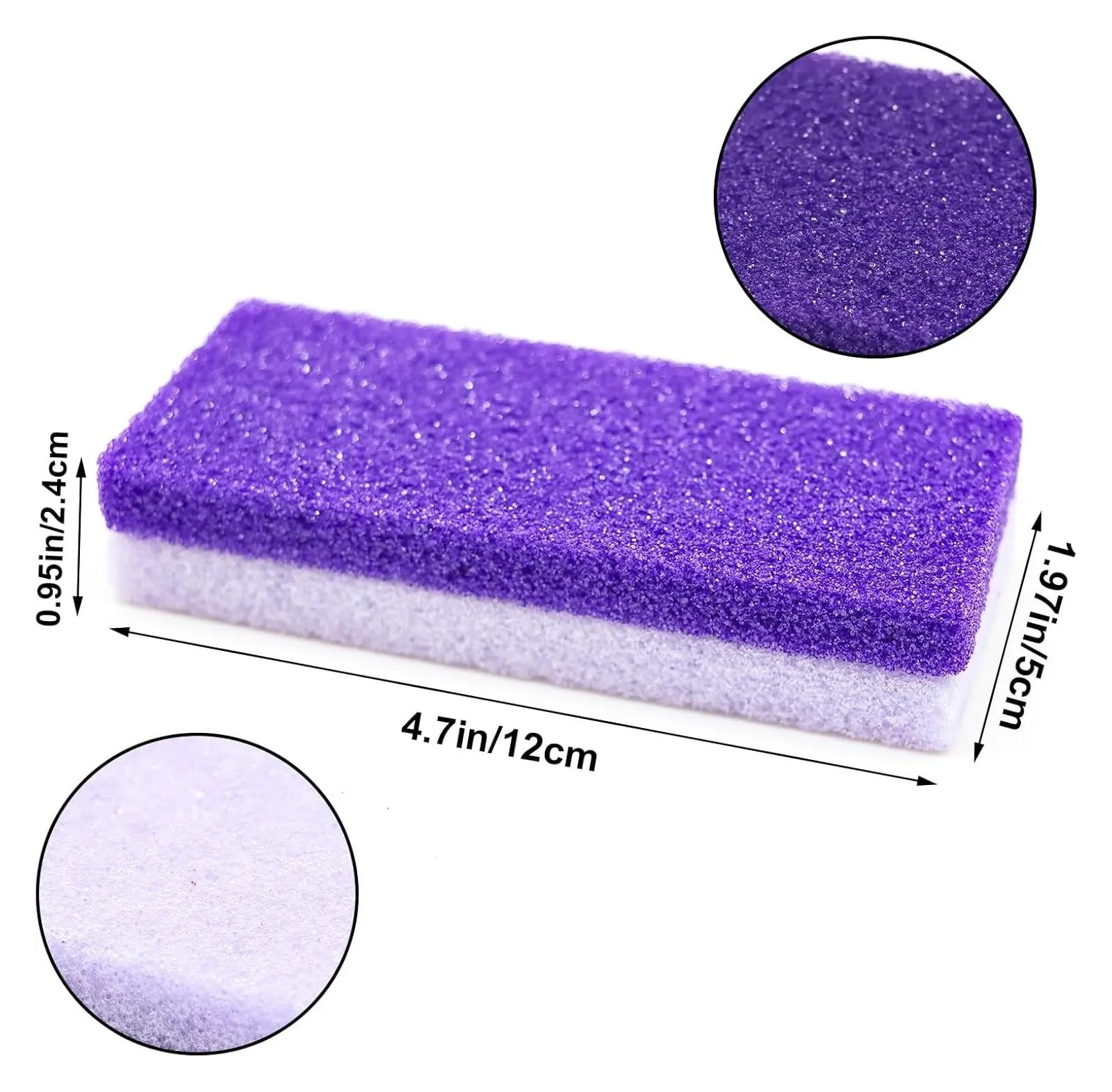 Lima De Piedra Pómez for Pies, Producto for Eliminar La Piel Muerta Con Callosidades, Depurador Talón, Suaves En Segundos, Herramienta Exfoliante Pedicura, 1-10 Uds(10Pcs)