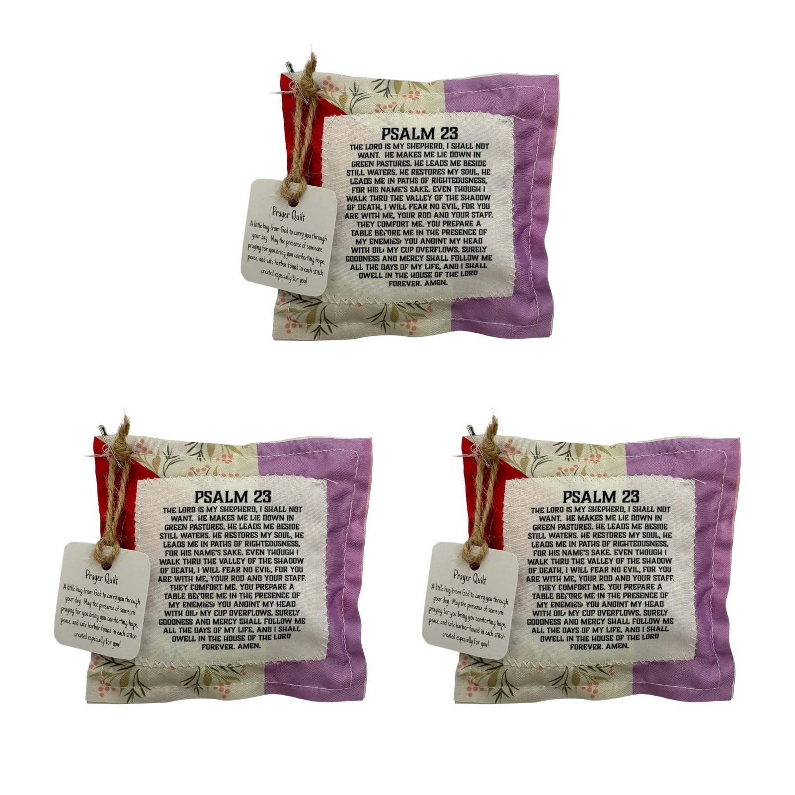 hogtnd Durable Fabric Prayer Bags with Uplifting Messages for Home, Worship, and Religious Bags to Promote Inner Peace
