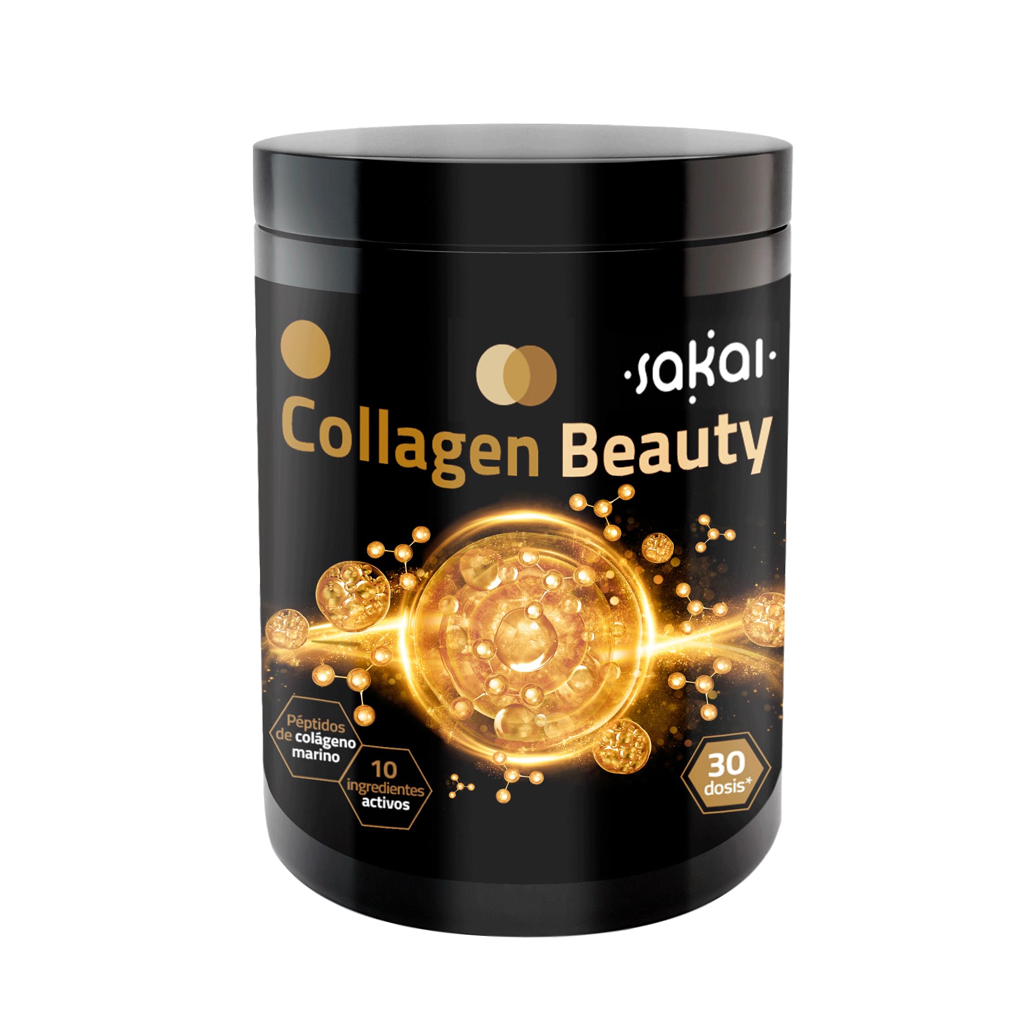 COLLAGEN BEAUTY | Colágeno Marino con Ácido Hialurónico, Granada, Bambú (Silicio), Vitamina C, Vitamina D3, B3 Biotina y Selenio | Para Piel, Cabello y Uñas radiantes – SAKAI