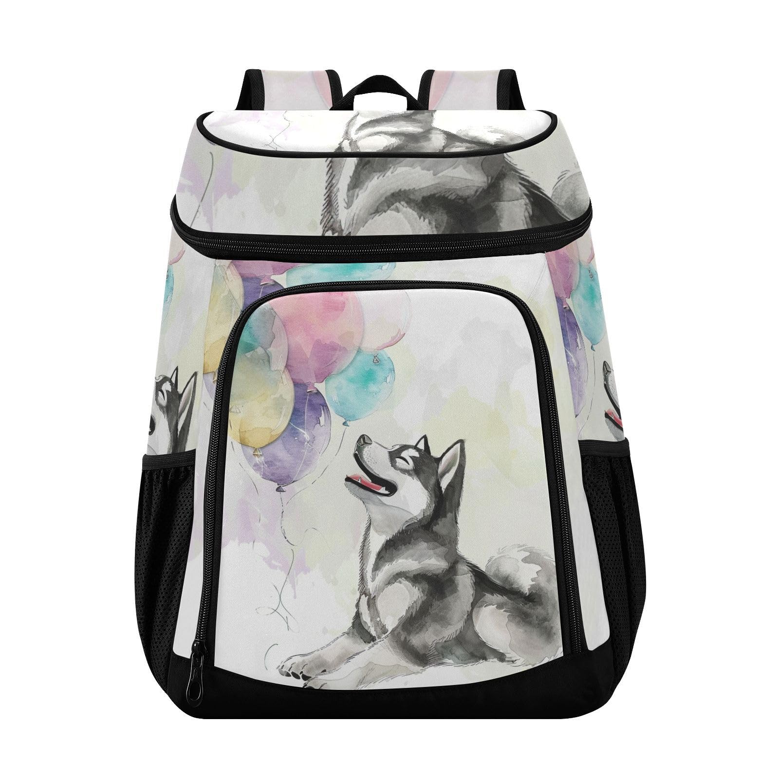 Strong Husky Balloons Cooler Backpack Cooler Insulated Leak Proof Lunch Backpack 36 Cans Waterproof Soft for Men Women Picnic Hiking Camping Beach
