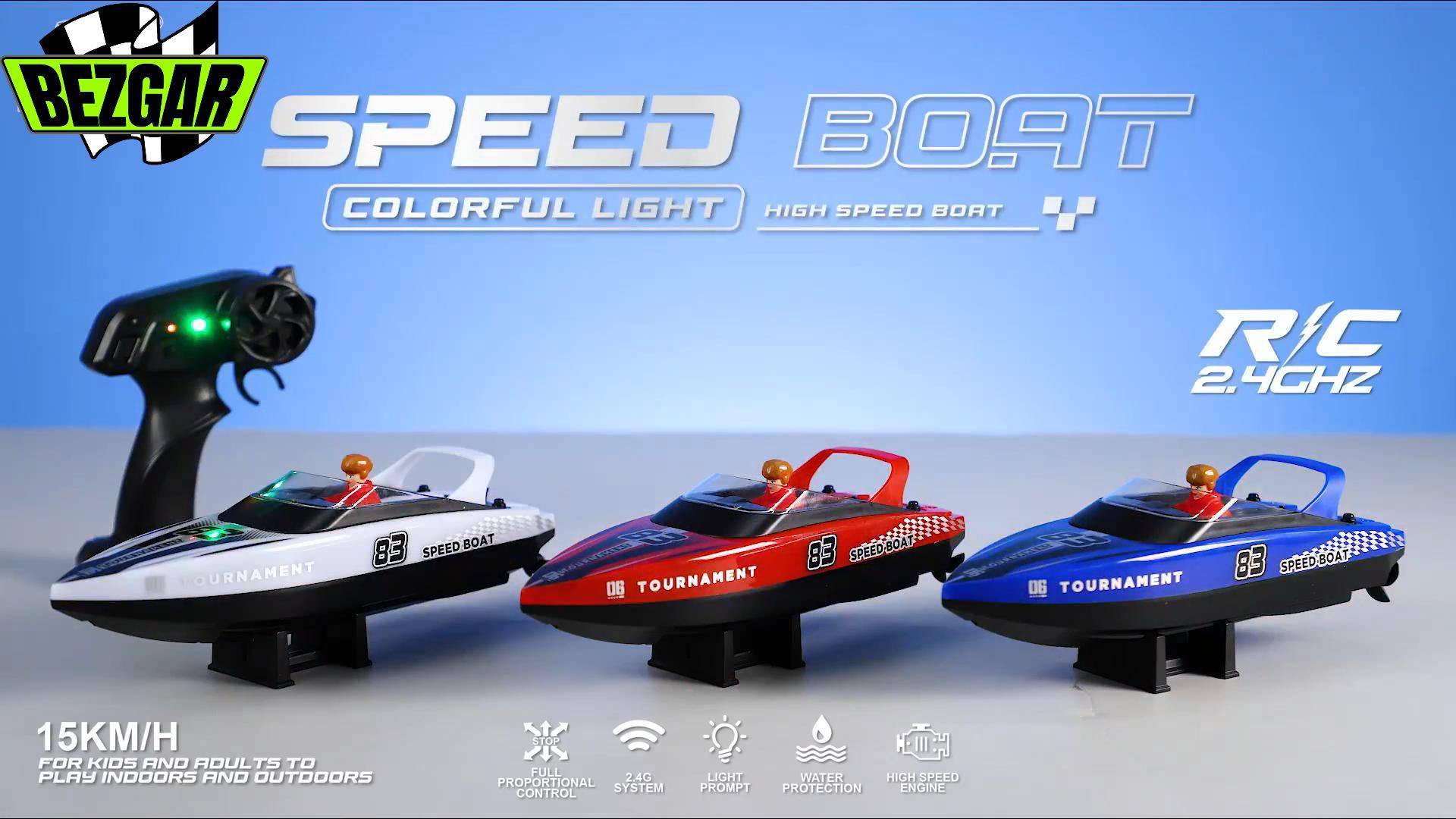Amazon.com: BEZGAR Remote Control Boat, 2 Packs 10 inch Fast Speed