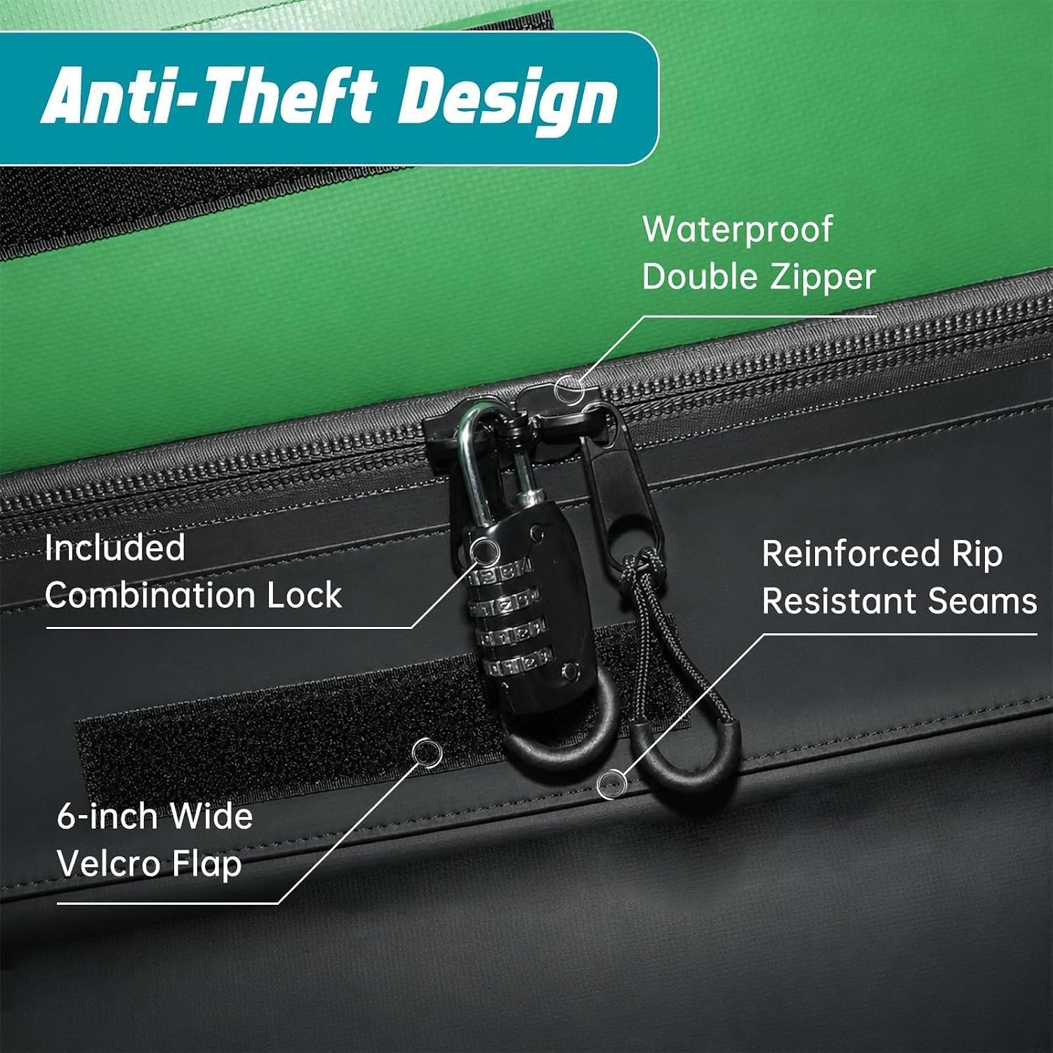 Rooftop Cargo Carrier Bag, 15 Cubic Feet Waterproof Soft Roof Bag