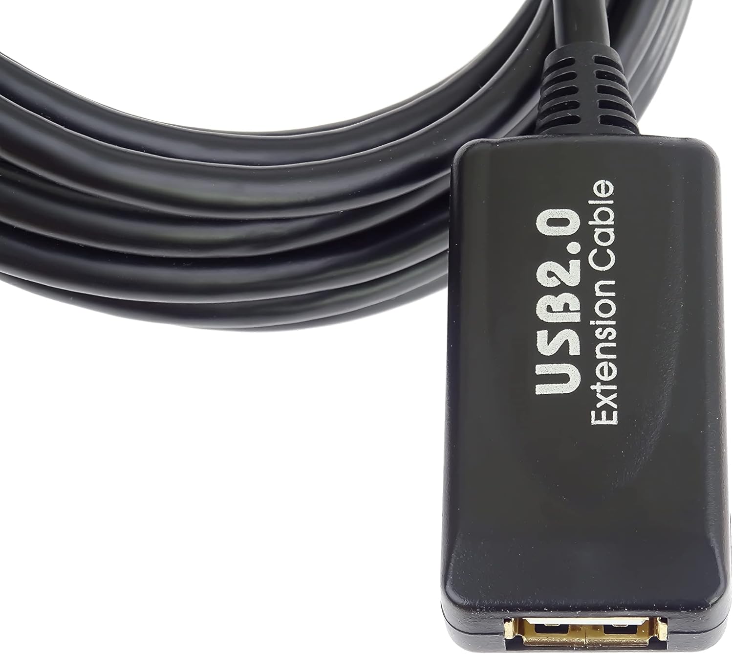 PremiumCord Active USB Extension Cable with Repeater 15 m USB A Female to A Male USB 2.0 High Speed Cable 2X Shielded AWG20/28 Black Length 15 m