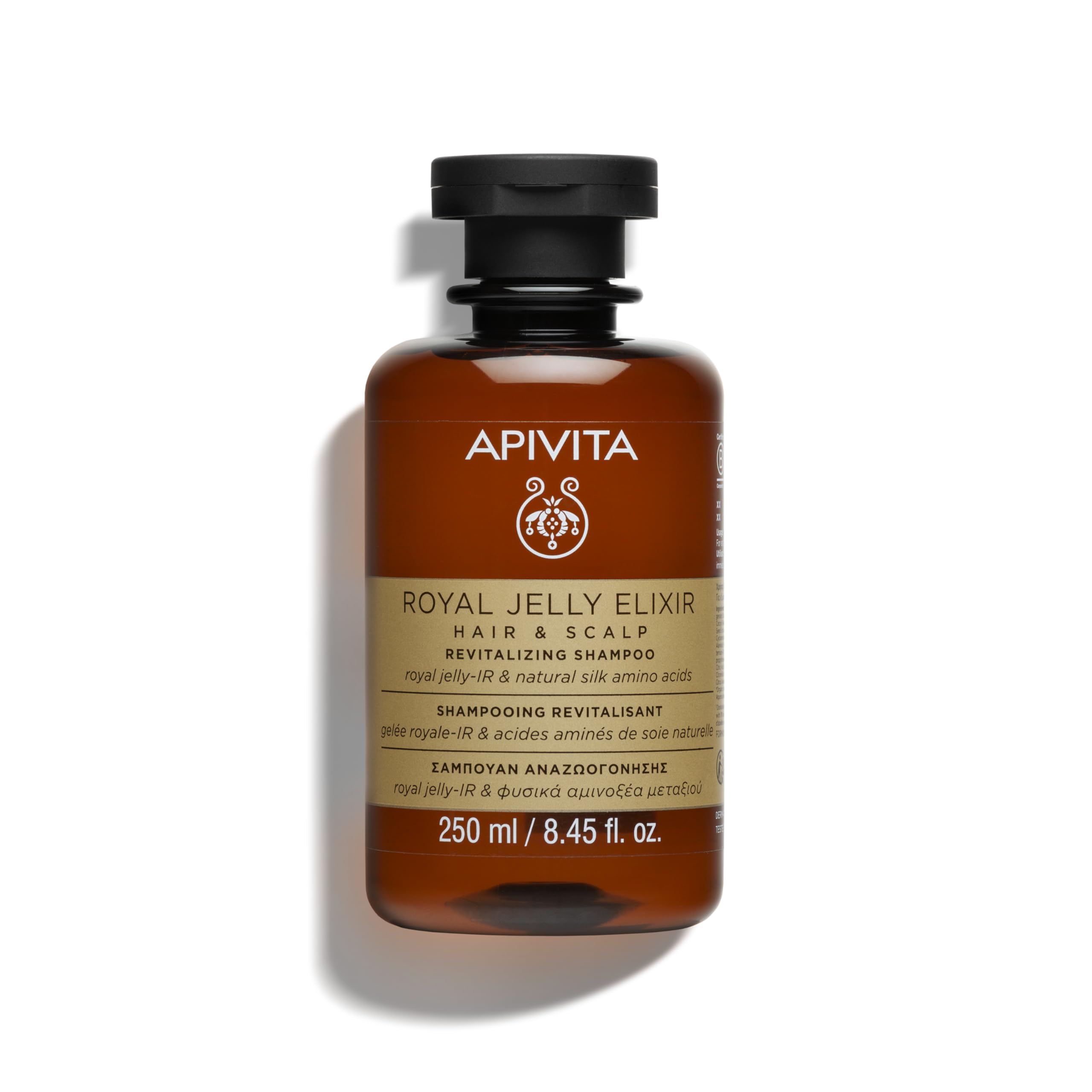 APIVITA Royal Jelly Elixir Hair & Scalp Revitalizing Shampoo for Strength