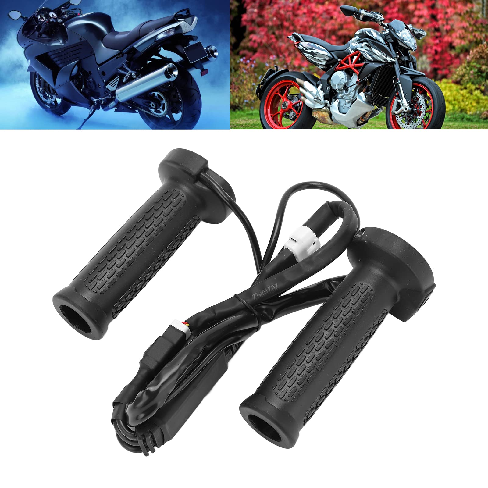Manopole riscaldate per moto, riscaldamento rapido, 5 velocità, controllo della temperatura, maniglia universale per la guida invernale fredda