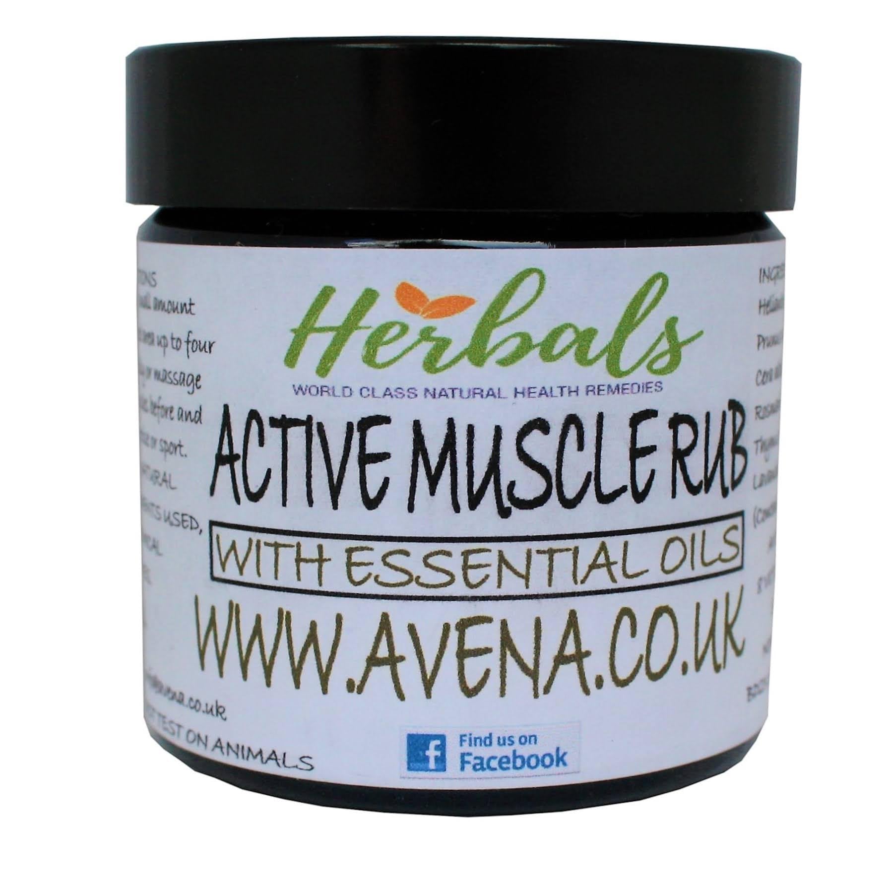 wellmadefairtrade Natural Herbal Muscle Rub Cream 60ml - Muscle Pain Relief Balm Made in Yorkshire - Unisex Adults