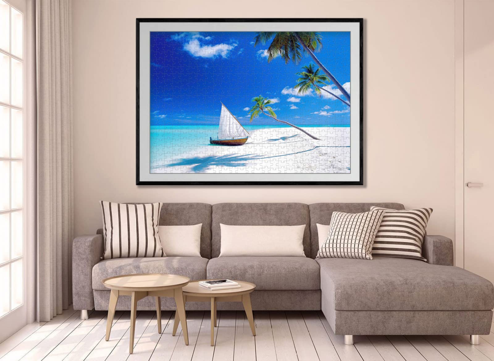 Puzzle in legno per adulti da 1500 pezzi Regalo per barche a vela sul mare Decorazione per feste di intrattenimento per il tempo libero