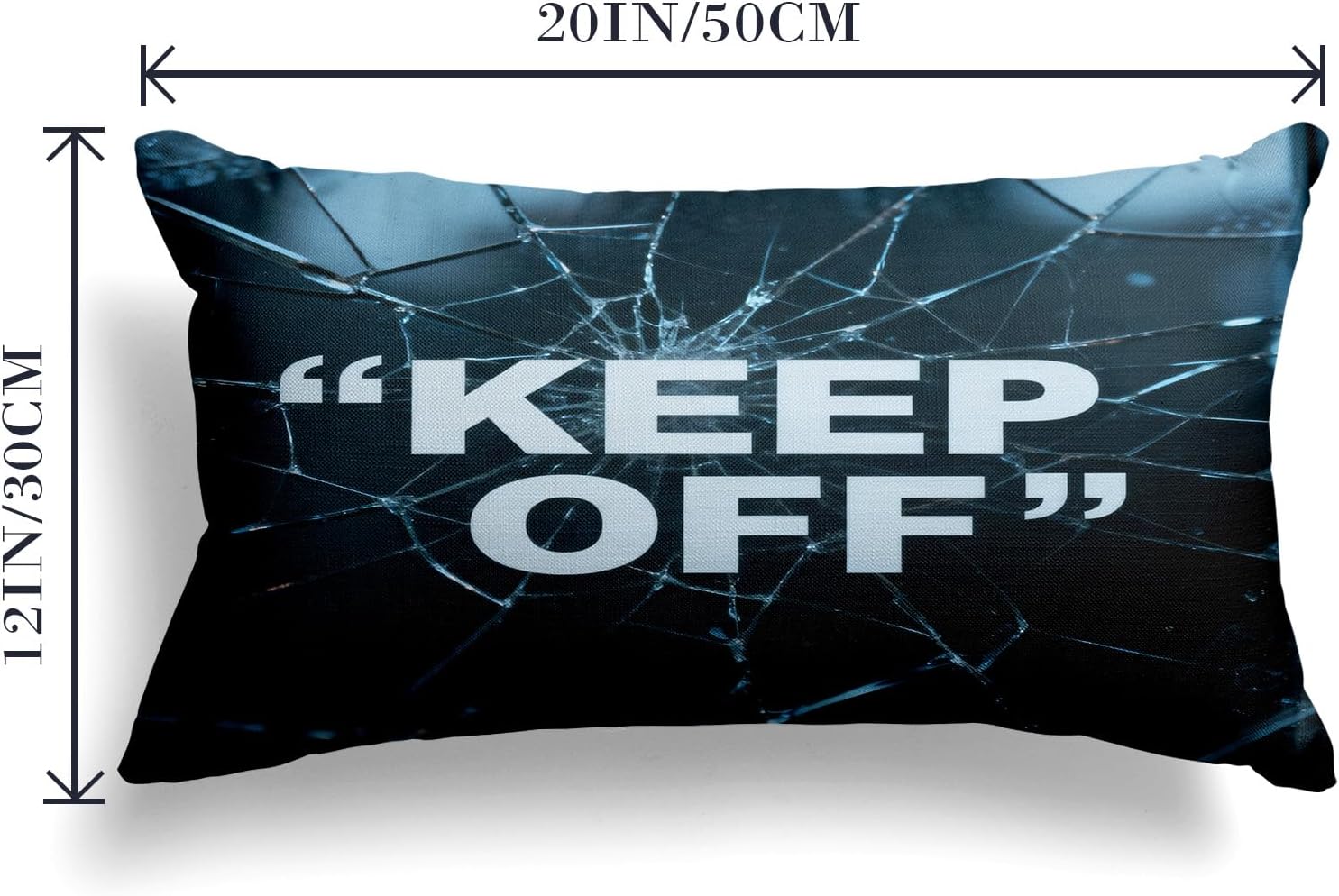 Hypebeast Room Decor Keep Off Pillow Set of 2 Breathable Pillow Cover Square Cushion Case for Home Sofa Couch Decoration 18×18 inch Diablo Style-3 image 4
