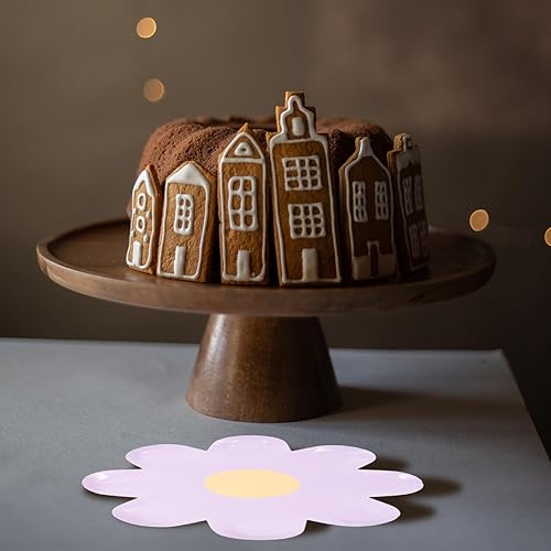 Miniatura 2 de Housoutil Plato de flores Plato de papel Plato de fiesta Platos de pastel de fiesta Platos de fiesta Plato de servir Plato de papel de cena Plato de