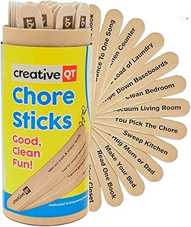 Chore Sticks for Kids - Make Chores a Game - Interactive Family Activity Combine Responsibility with Rewards - A Fun Alternative to a Chore Chart