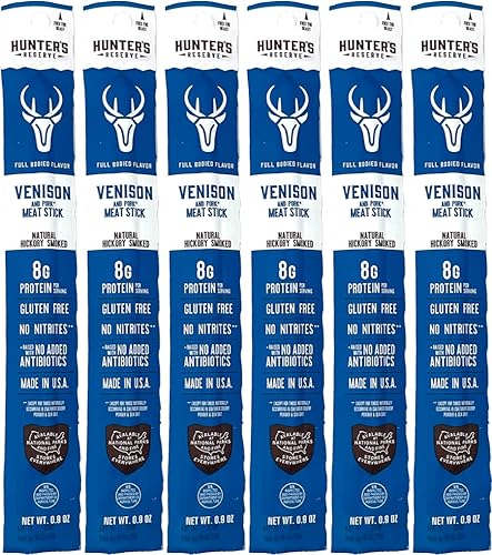 Miniatura 10 de Hunter's Reserve - Palos exóticos para senderos de carne - Aventura que puedes probar - Palitos de cecina de caza salvaje (Road KILL, 12 unidades)