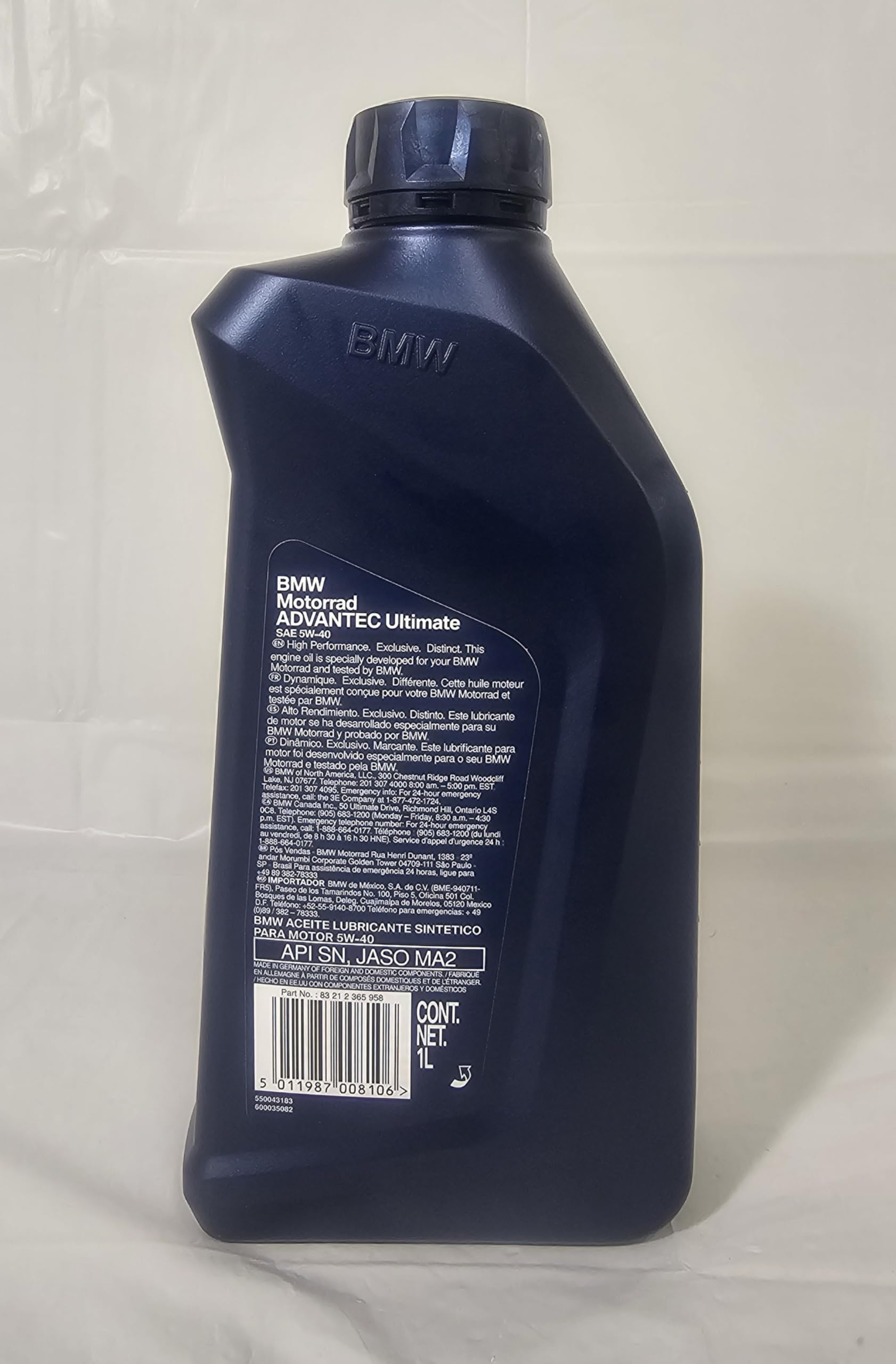 BMW Motorrad ADVANTEC Ultimate 5W-40 12本 Amazon.com: BMW Motorrad Advantec 5W-40 Motor Oil : Automotive