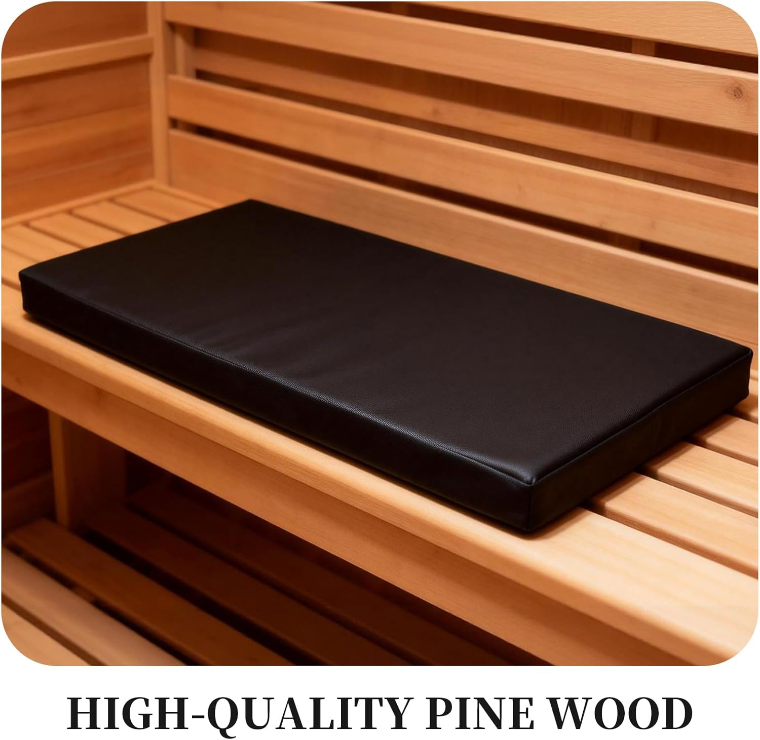 Sauna Seat Cushion Customized, Waterproof & Heat Resistant Pad, High-Density Foam Heat Insulation Mat, Sauna Accessories for Home Sauna, Steam Room & Spa