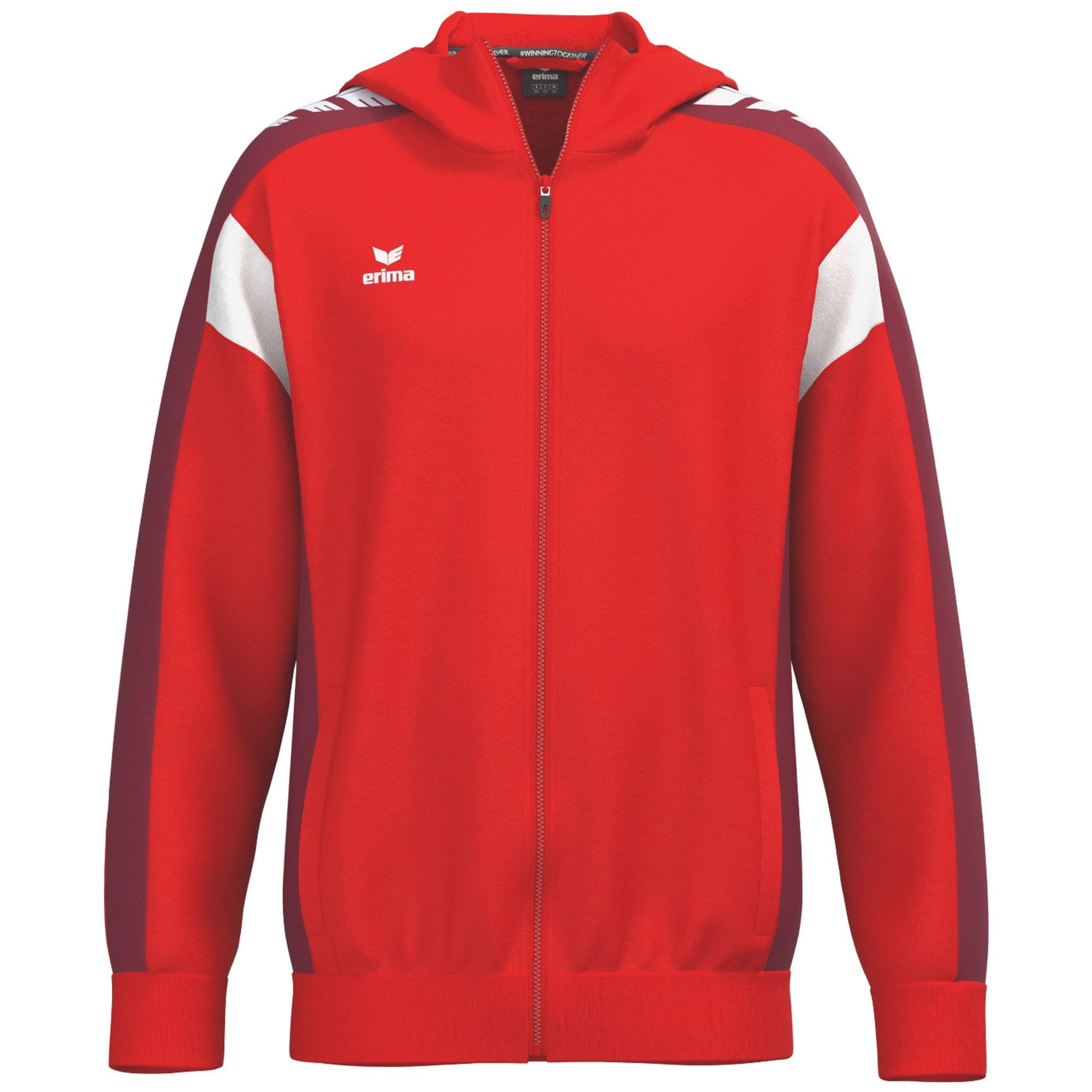 Erima Men's Celebrate 125 Training Jacket With hood (1032529), red/new bordeaux, M