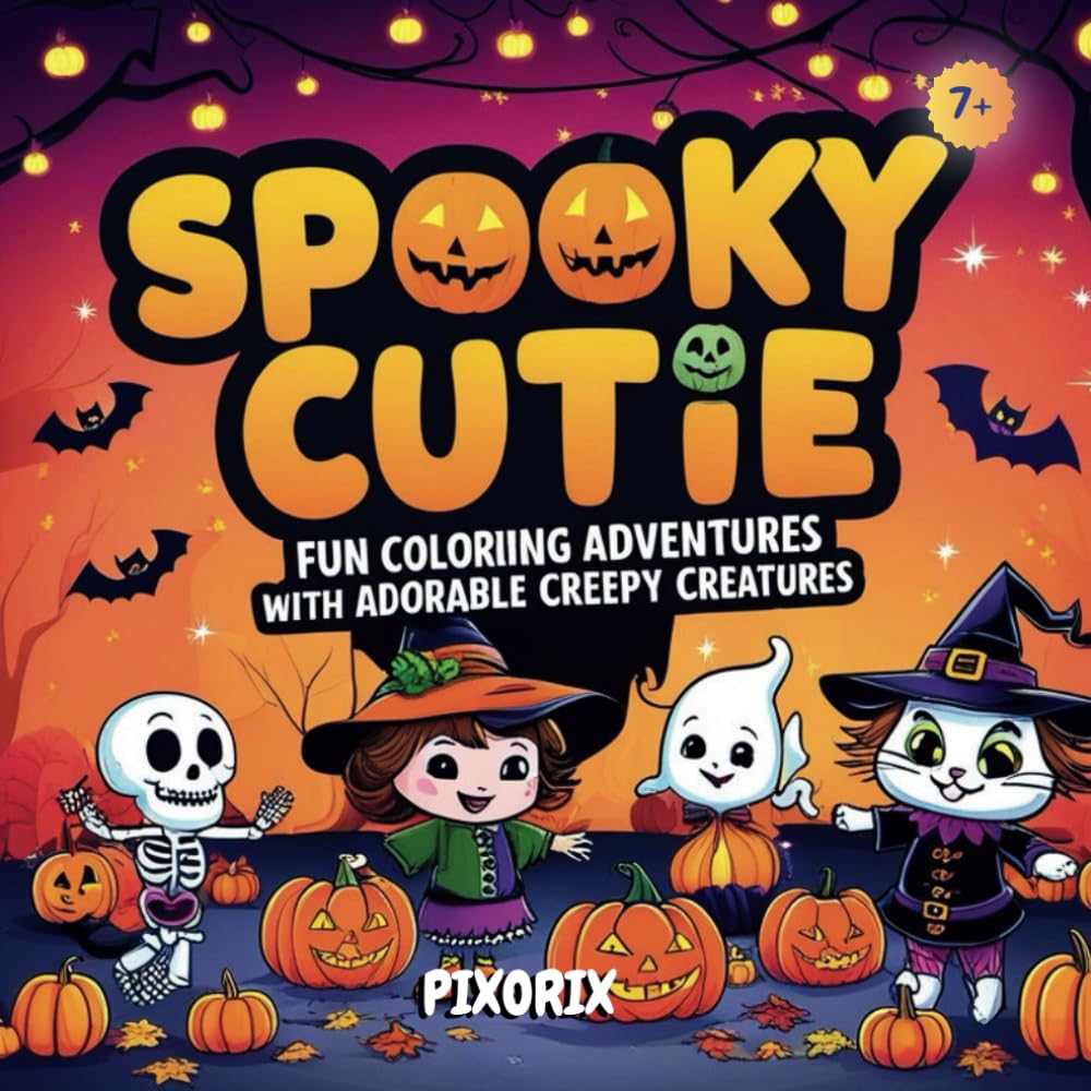Spooky Cutie: Fun Coloring Adventures with Adorable Creepy Creatures