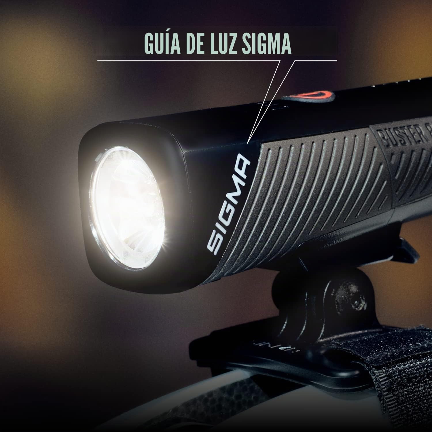 SIGMA - Buster 800 HL | Luz LED para Casco de 800 lúmenes | Luz para Casco, con Cinco perfiles de Modo | fácil fijación al Casco | Color: Negro