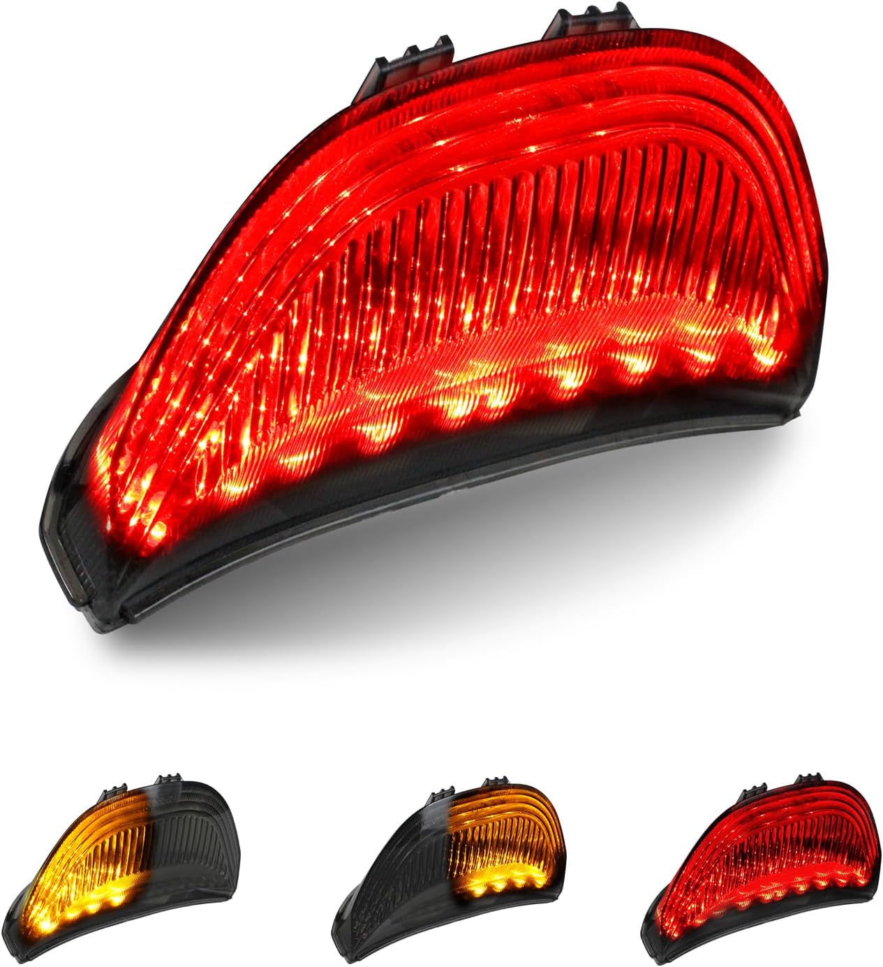 QUASCO Led Brake Tail Light Smoked Taillights with Turn Signal Compatible with Honda CBR600RR 2003-2006, CBR1000RR 2004-2007